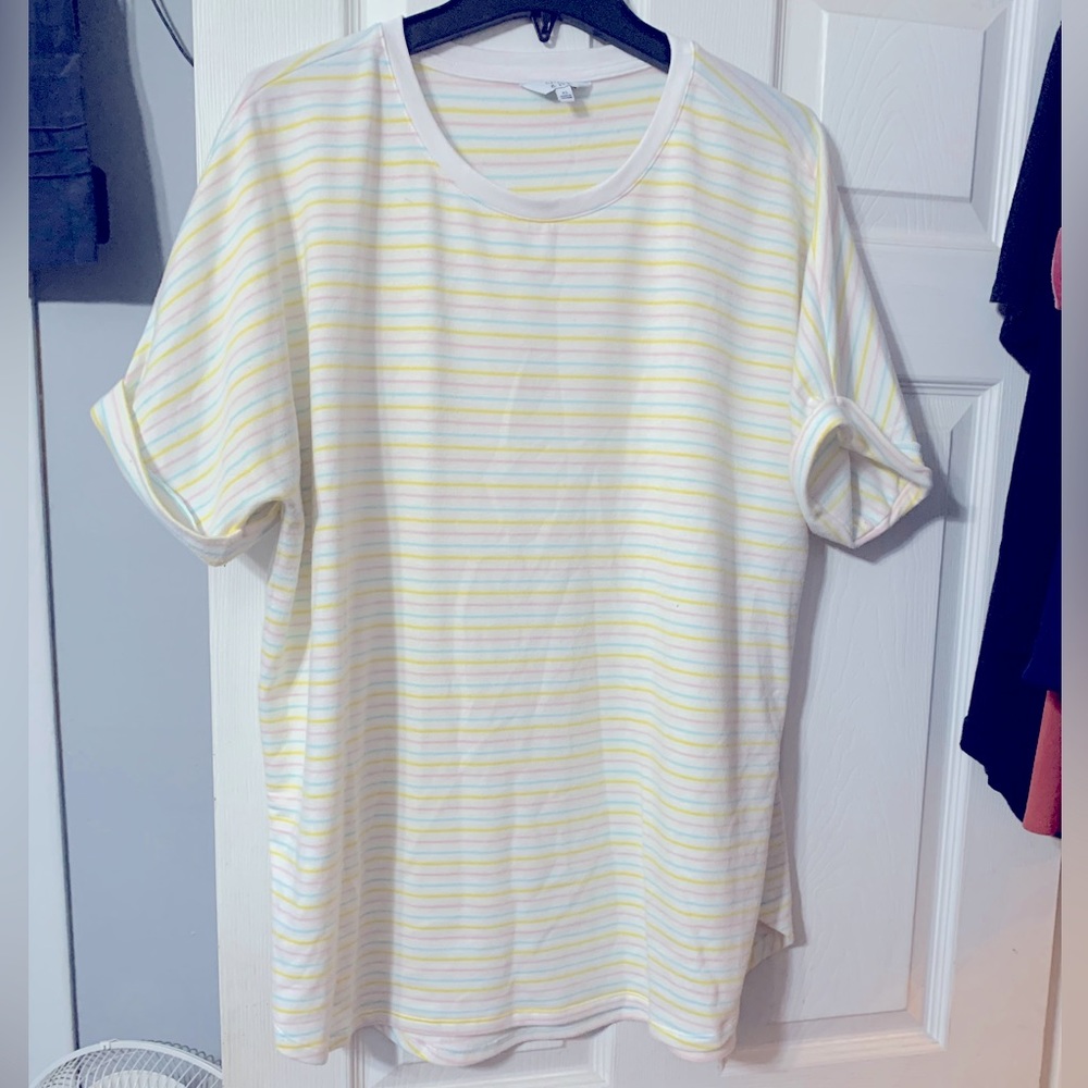 Crown Ivy. Like new blouse. Never dried. Very soft.
